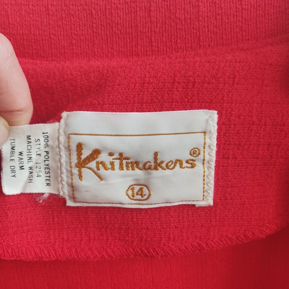 VINTAGE RED BLAZER - Picture 6 of 6